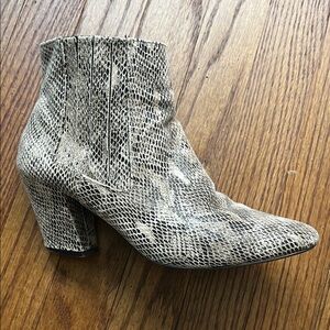 ASOS Snakeskin Ankle Booties